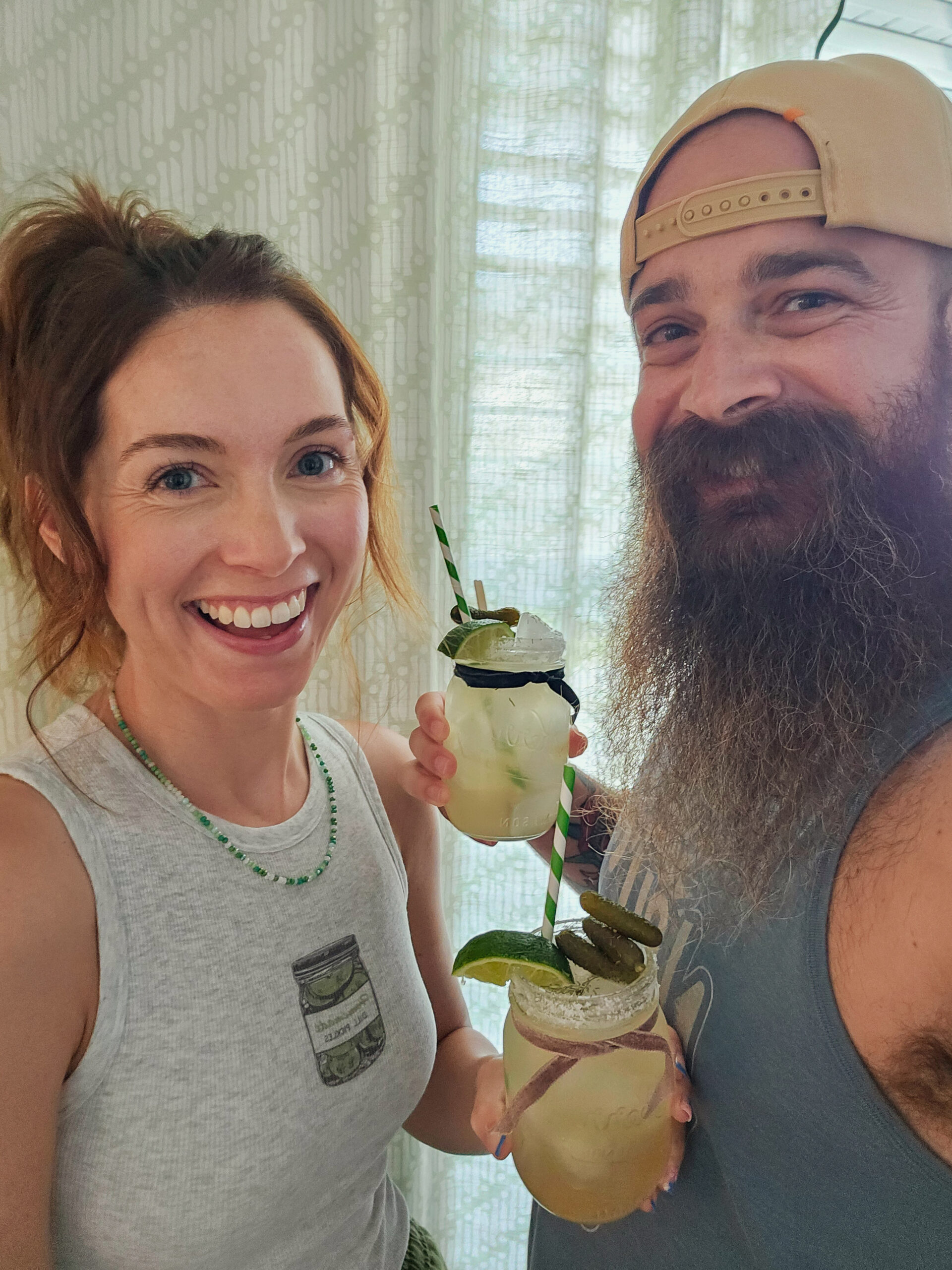 drinks with dinks: pickle margaritas 🥒